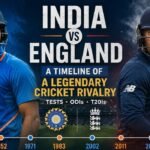 India National Cricket Team vs England Cricket Team Timeline