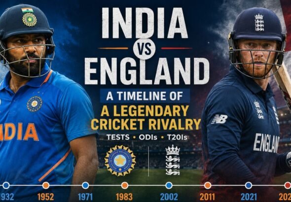 India National Cricket Team vs England Cricket Team Timeline