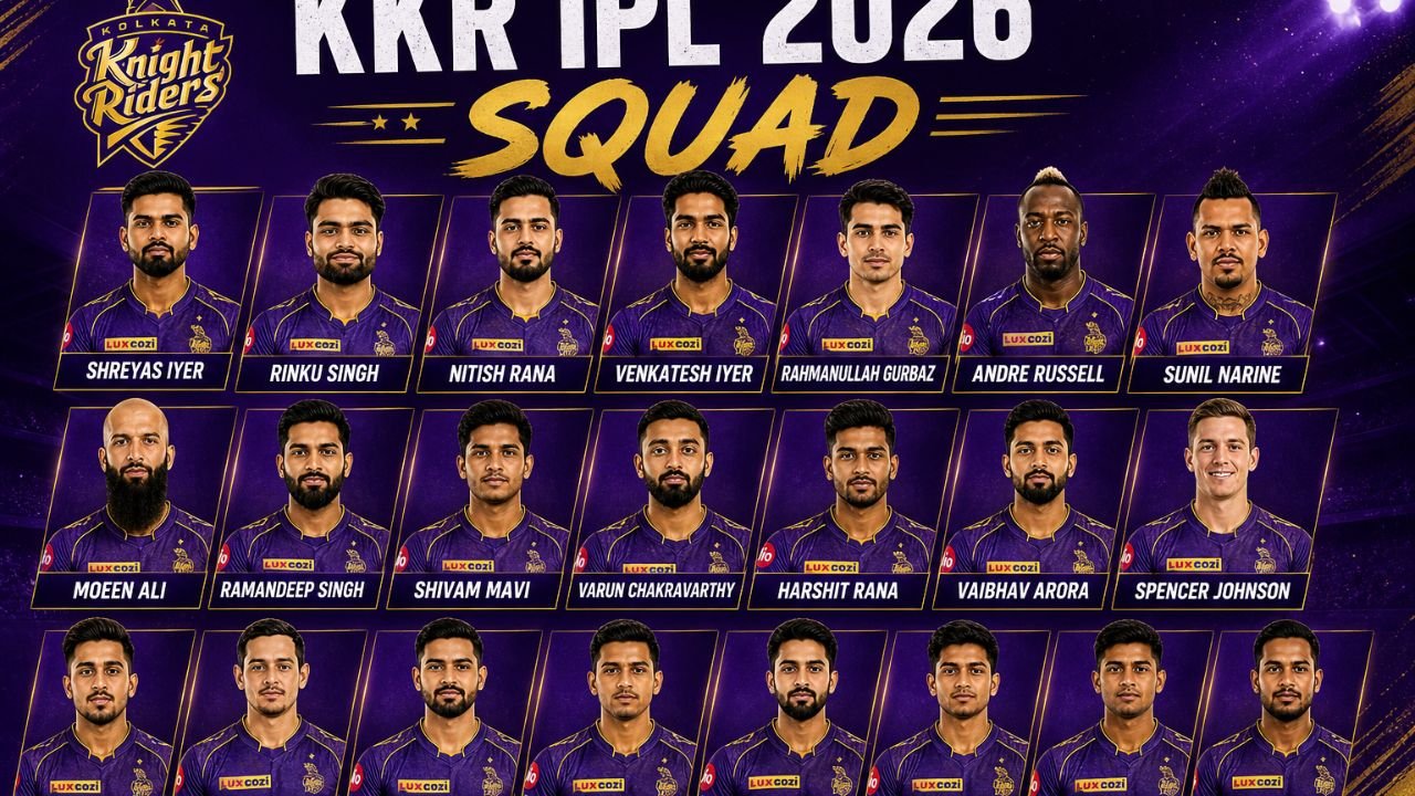 Kolkata Knight Riders | KKR IPL 2026 Squad & Overview