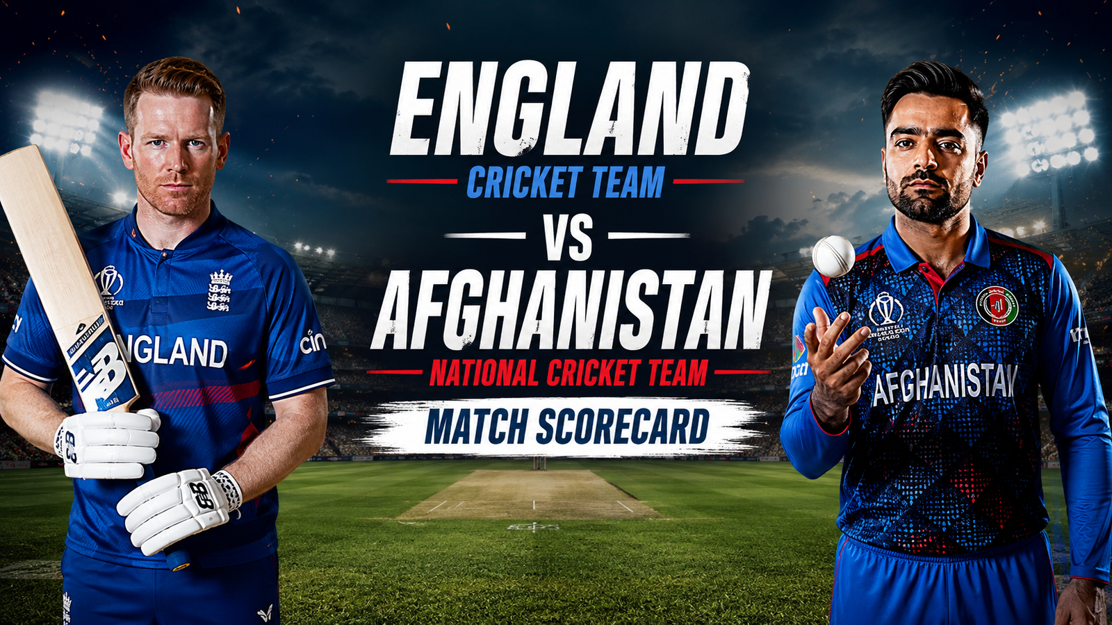 England Cricket Team vs Afghanistan National Cricket Team Match Scorecard