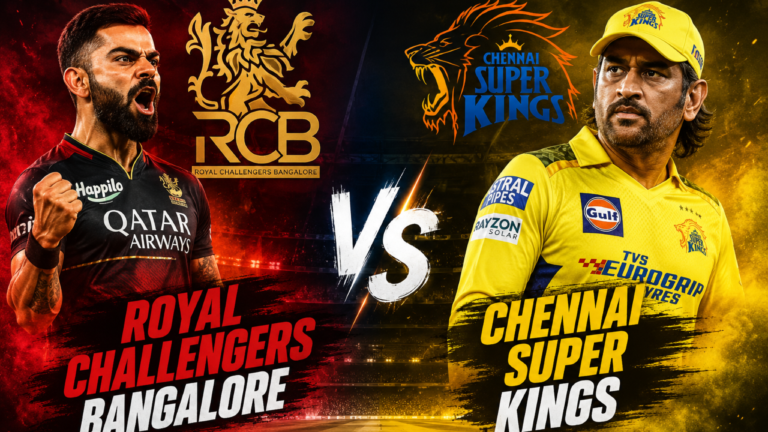 Royal Challengers Bengaluru vs Chennai Super Kings Match Scorecard