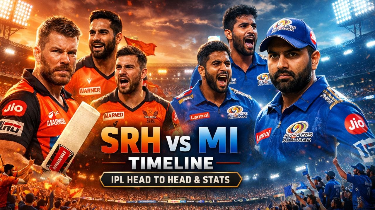 Sunrisers Hyderabad vs Mumbai Indians Timeline
