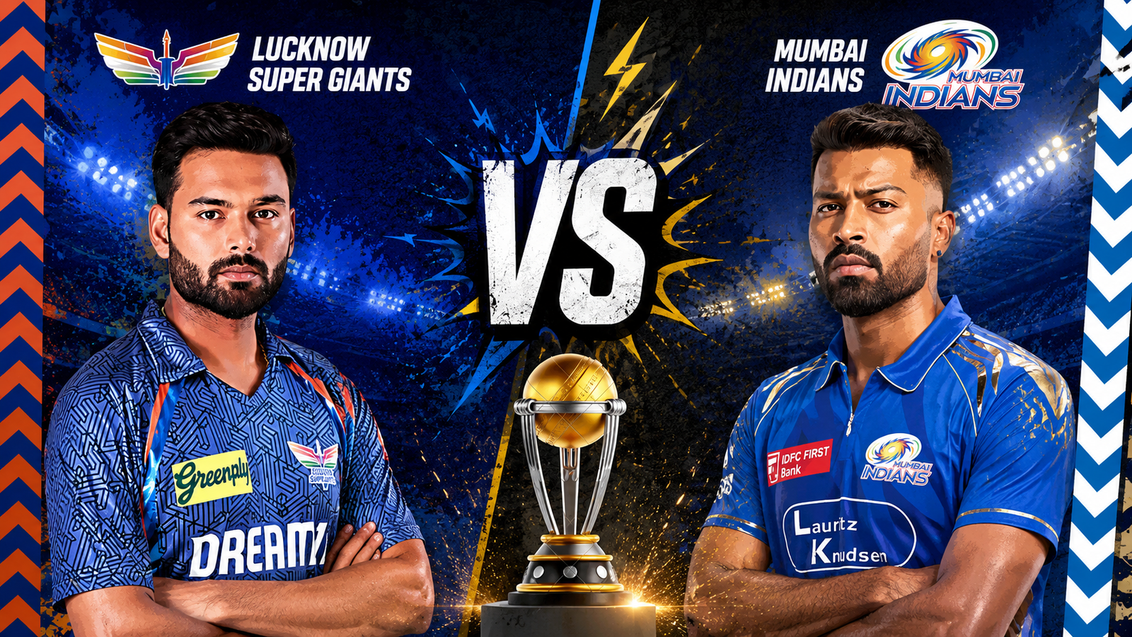Lucknow Super Giants vs Mumbai Indians Timeline