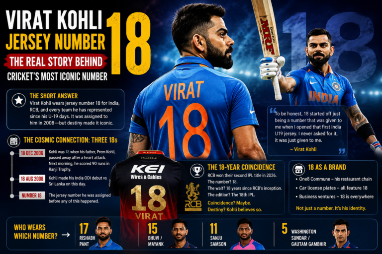 Virat Kohli jersey number 18 explained with the story behind his iconic India and RCB shirt
