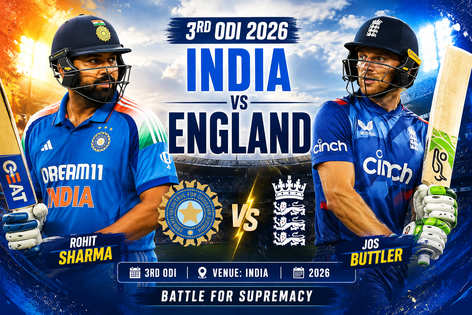 England vs India 3rd ODI 2026: Full Scorecard and Match Report