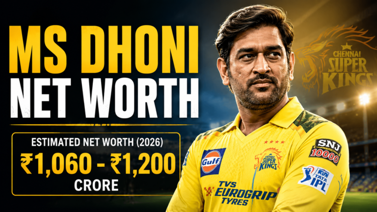MS Dhoni Net Worth 2026: IPL Salary, Endorsements & Investments