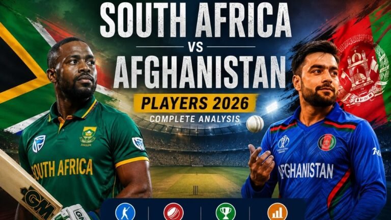 South Africa National Cricket Team vs Afghanistan National Cricket Team Players