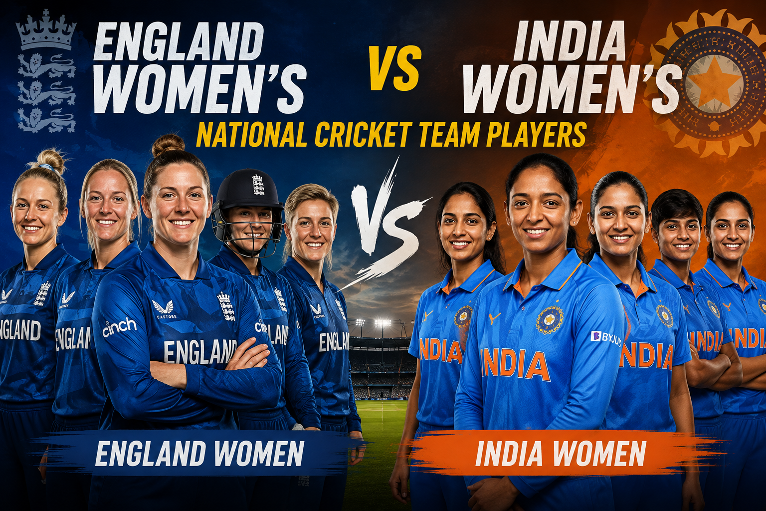England Women's National Cricket Team vs India Women's National Cricket Team Players