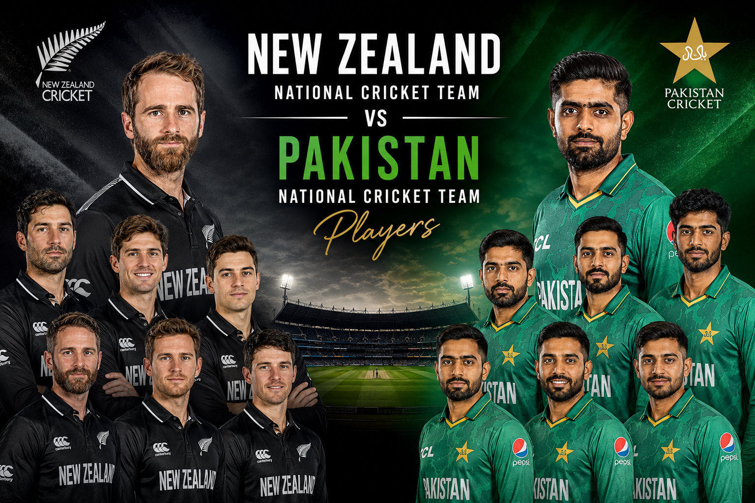 New Zealand National Cricket Team vs Pakistan National Cricket Team Players: Results, Players, Stats & Scorecards