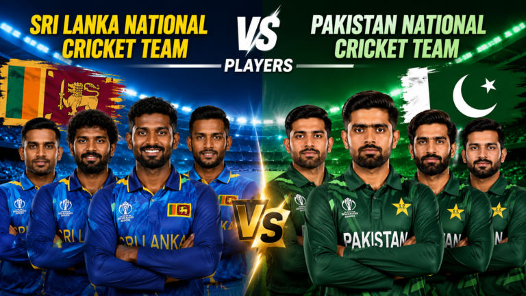 Sri Lanka National Cricket Team vs Pakistan National Cricket Team Players