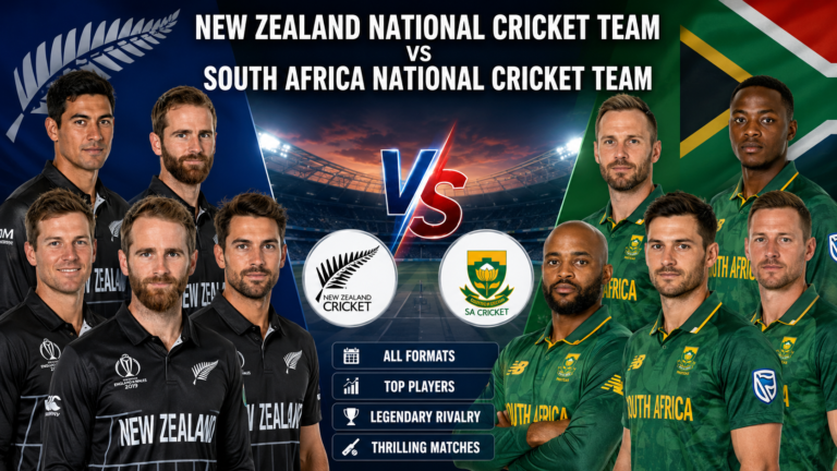 New Zealand National Cricket Team vs South Africa National Cricket Team Players