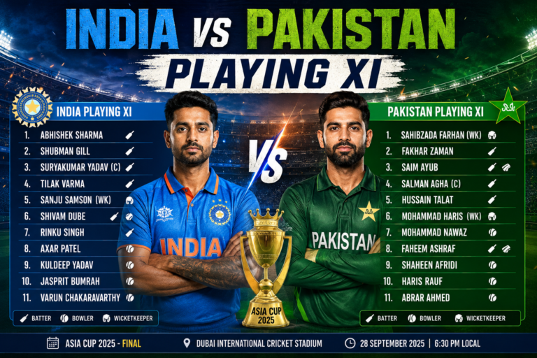 India vs Pakistan Team Playing