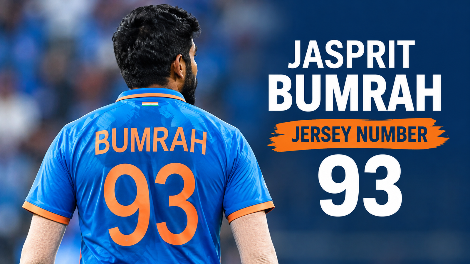 Jasprit Bumrah Jersey Number: Why Jasprit Bumrah Wears No. 93