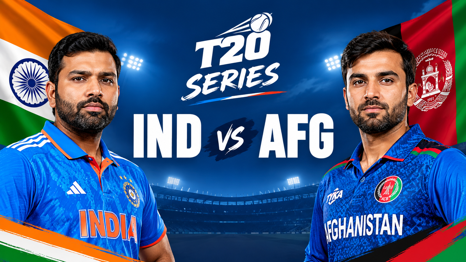 IND vs AFG T20 Series 2026: Schedule, Squads, Head-to-Head & Streaming Guide