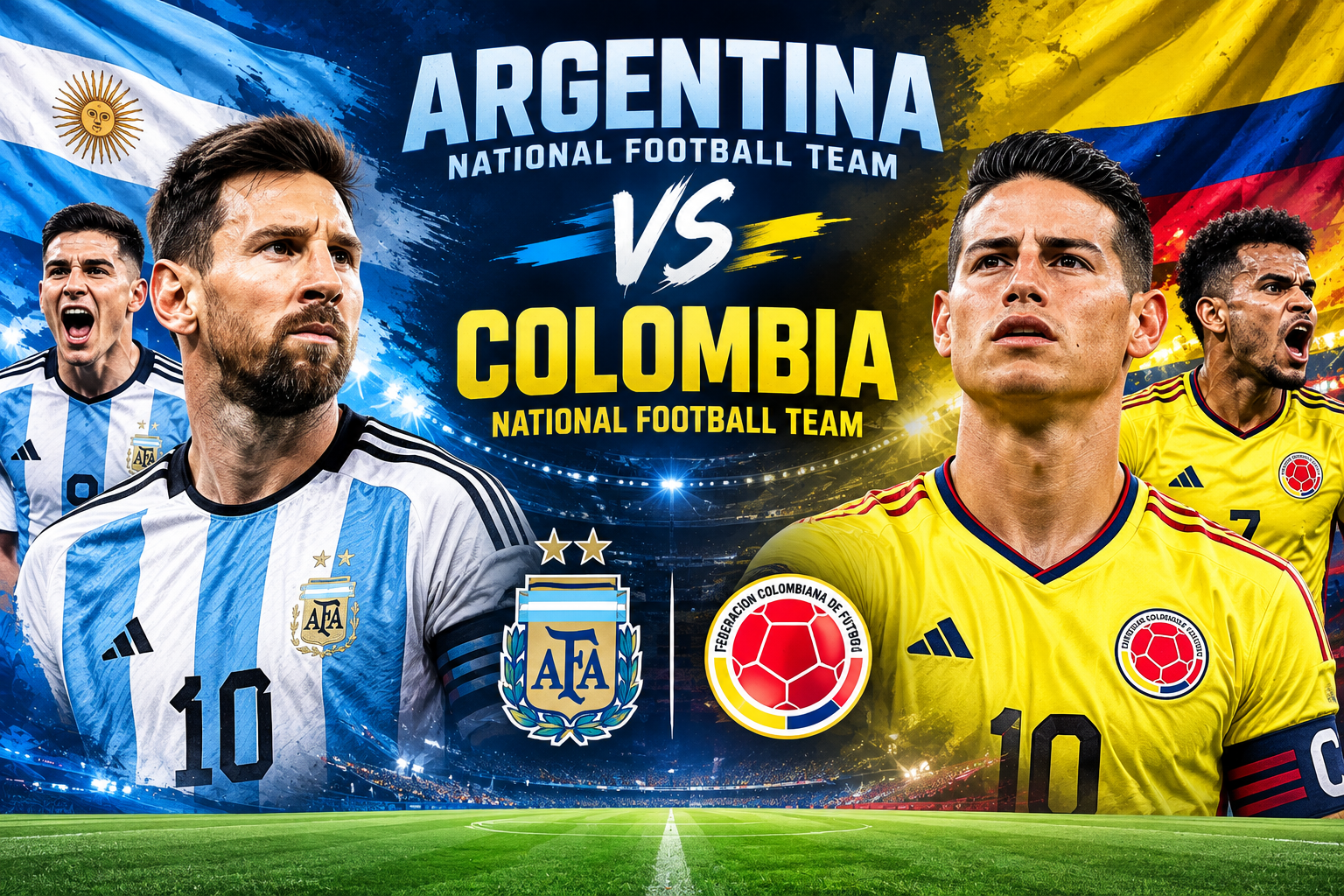 Argentina National Football Team vs Colombia National Football Team Timeline