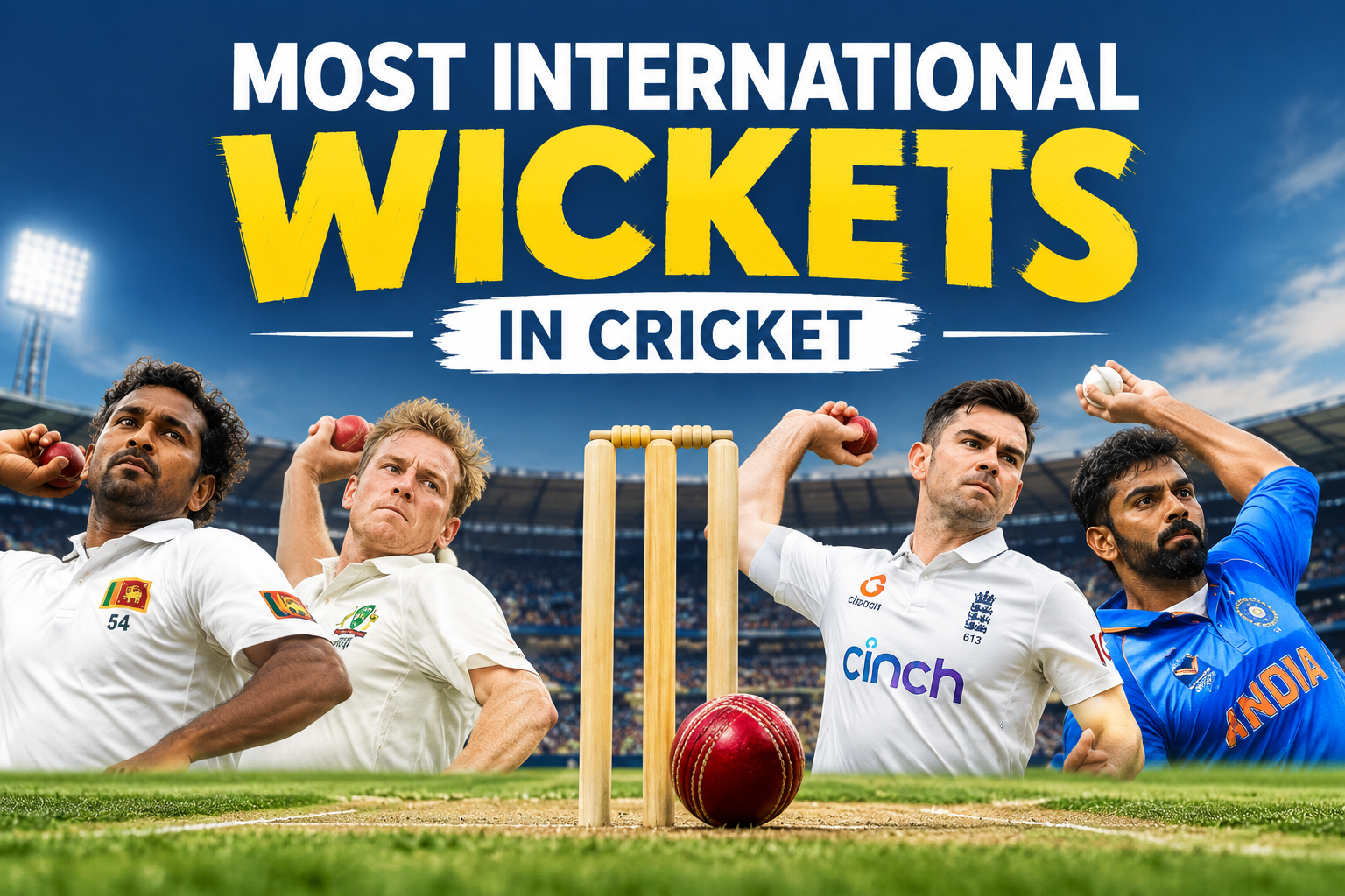 Most International Wickets in Cricket: Top 20 Wicket-Takers