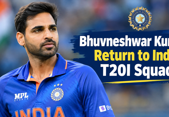 Bhuvneshwar Kumar Return to India T20I Squad: Big Comeback After Four Years