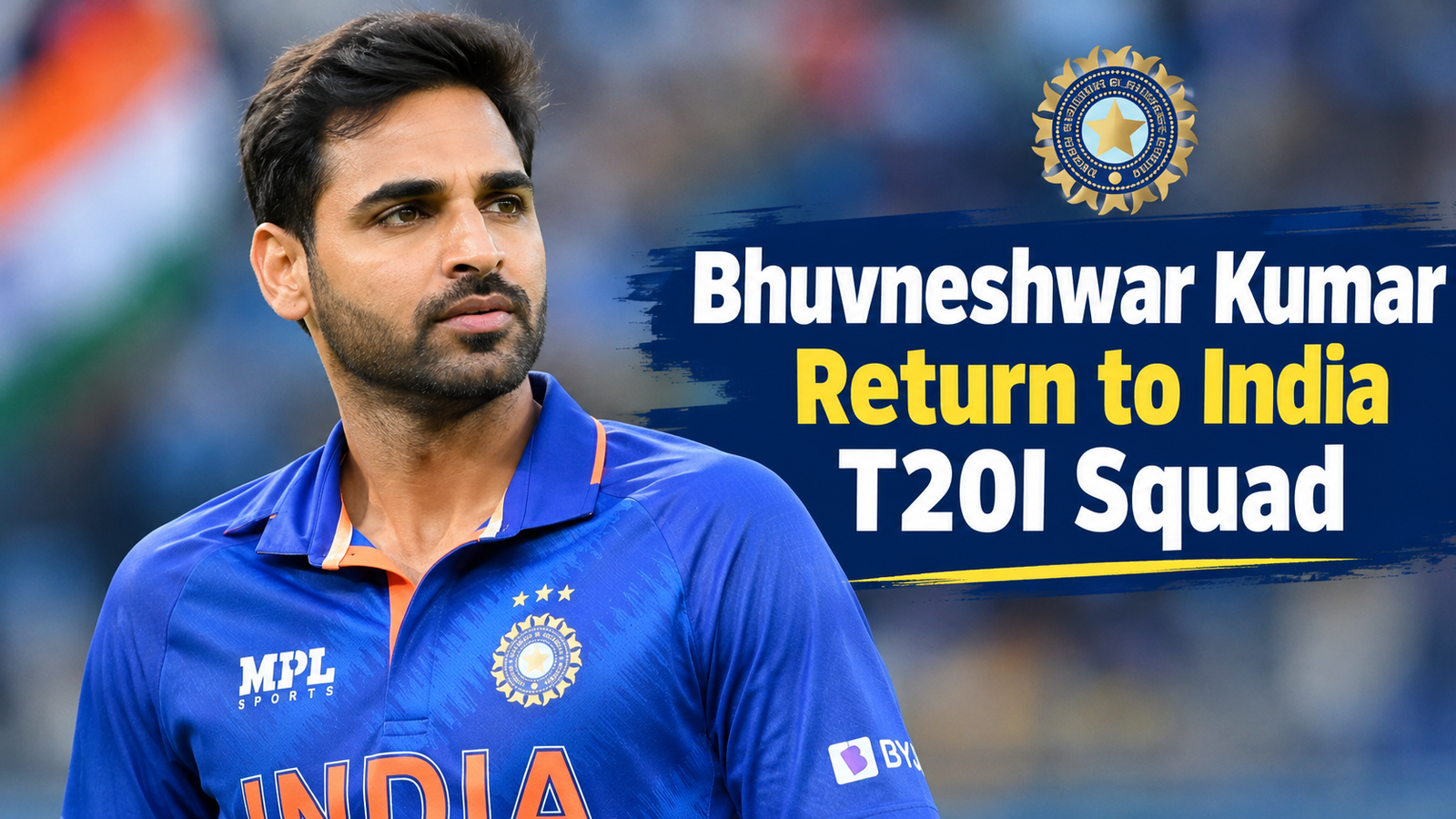 Bhuvneshwar Kumar Return to India T20I Squad: Big Comeback After Four Years