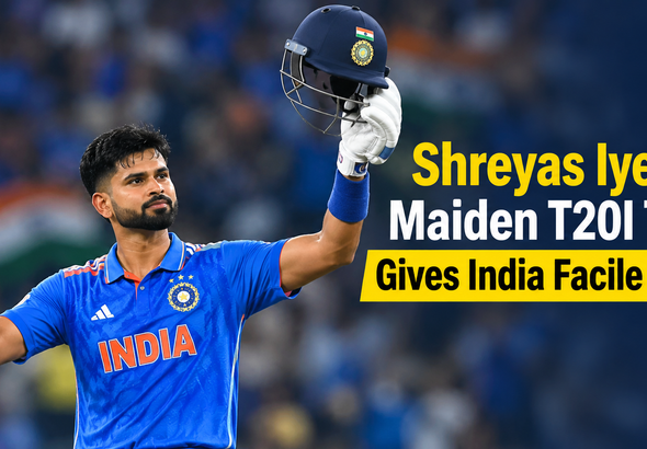 Shreyas Iyer's Maiden T20I Ton Gives India Facile Win