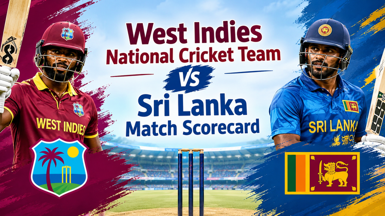 West Indies National Cricket Team vs Sri Lanka Match Scorecard