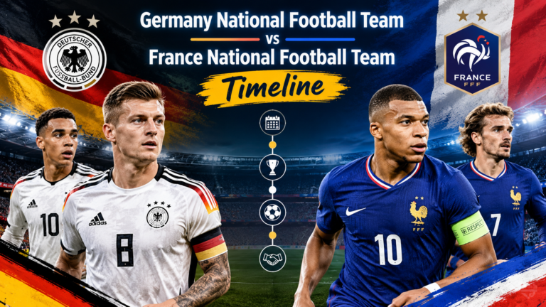 Germany National Football Team vs France National Football Team Timeline